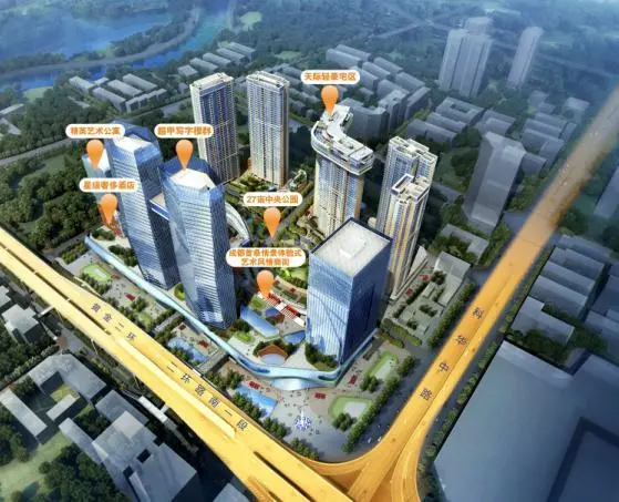 绿地gic鸟瞰业态图