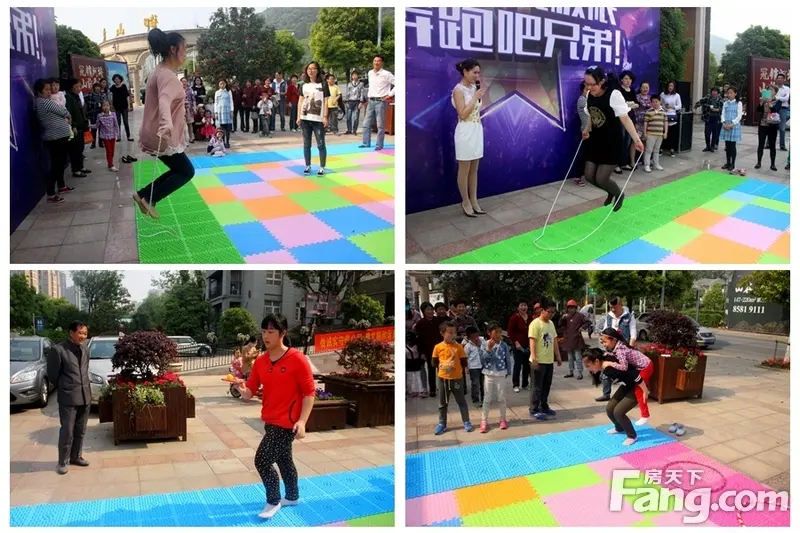 指压板挑战赛后决出了两队进入后的"撕名牌大战,绿队的一位爸爸人高