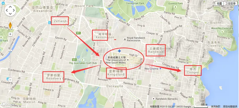 悉尼学区房地图世界名校新南威尔士