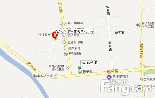 2015廊坊安次区 地图 看你的孩子能去哪
