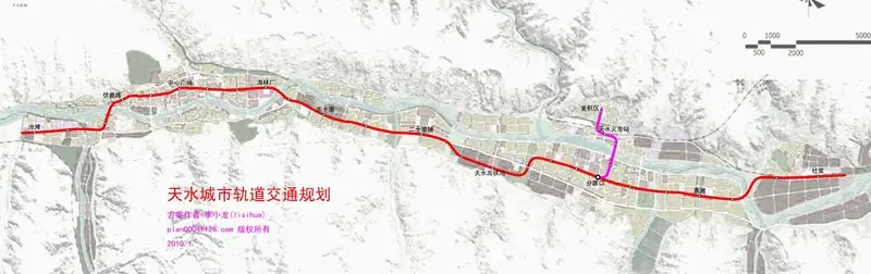 天水地铁于2015年开工建设 2020-2025年全部建成