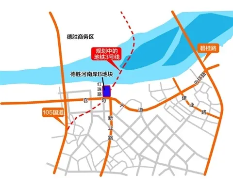 德胜河南岸东段将推靓地 10公里景观带呼之欲出