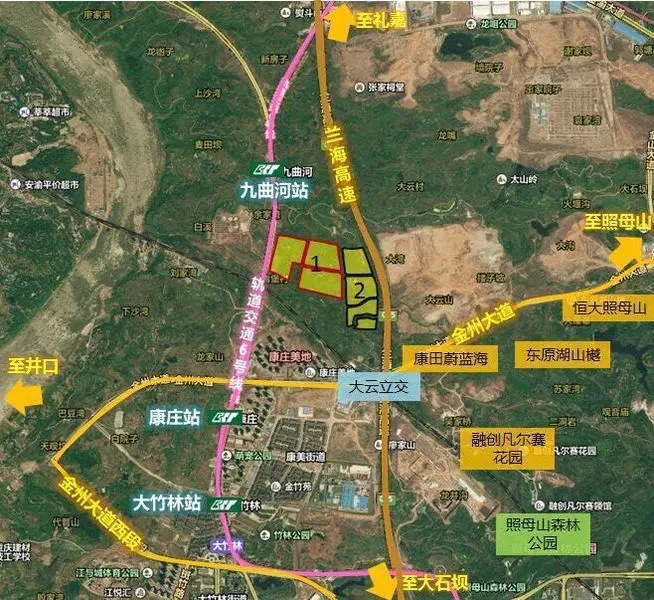 房天下讯 2015年6月29日,重庆主城北部新区大竹林组团o标准分区o8-01