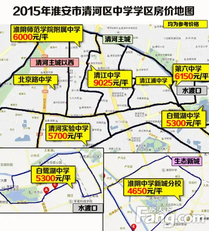 划分及房价表,仅供大家参考,在新的房天下地图上我们将清河区主要划分