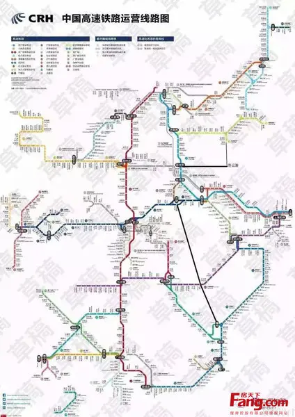 (小编又给补充了一下,把本月才开通的合福高铁,以及将建的徐连高铁画