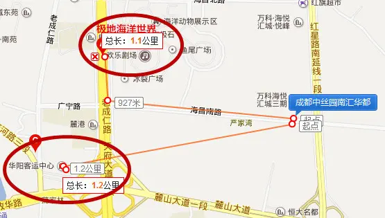 不论走天府大道还是红星路南延线都还是很方便.
