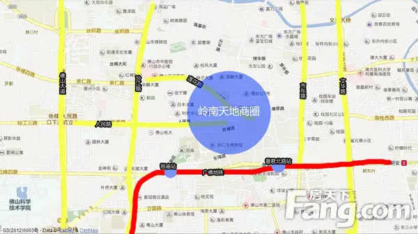 老广佛山置业地图之岭南天地pk老荔湾