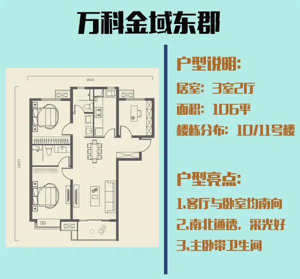 万科金域东郡户型图