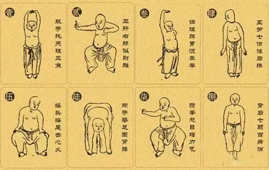 强身健体萌版八段锦上班族赶紧练起来