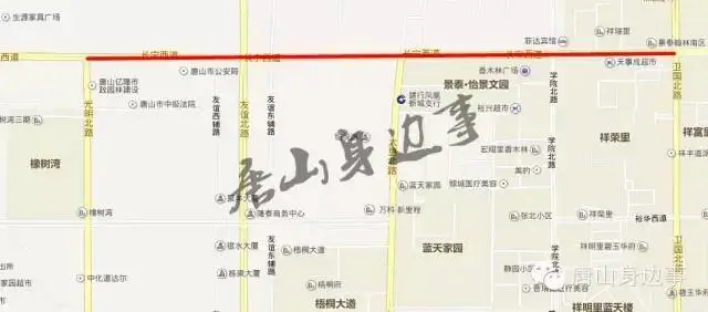 唐山市区全道路施工地图出炉!