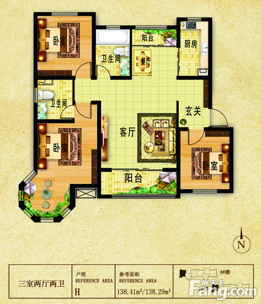 水榭花都五证齐全加推4#楼 户型一览