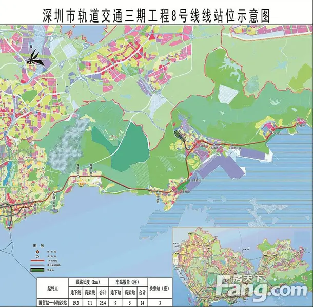 深圳地铁八号线线路图,深圳地铁8号线线路图 深圳8号线(盐田线)线路