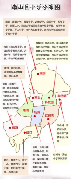 深圳十大区322所公办地图 家长必看