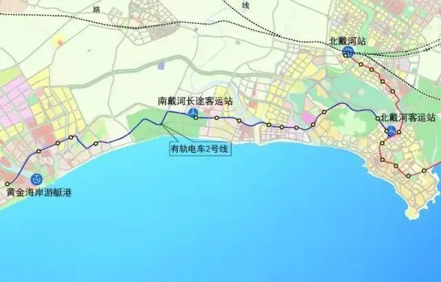 2号线:北戴河客运站南戴河黄金海岸北戴河新区