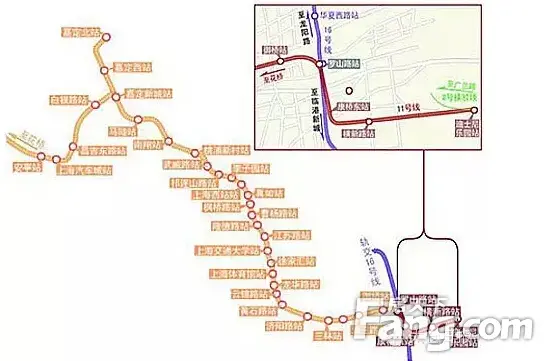 攻略一:从朝阳路车站坐"沪太快线"到嘉定北站,再乘坐地铁11号线,一直