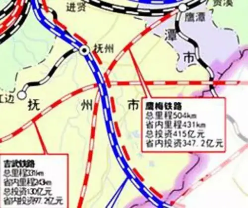 [摘要] 线路大致从鹰潭站引出,过抚州金溪设站,在南城与现有向莆铁路