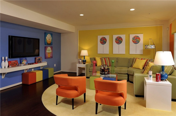 小户型客厅不同风格装修效果图 流行客厅色彩搭配