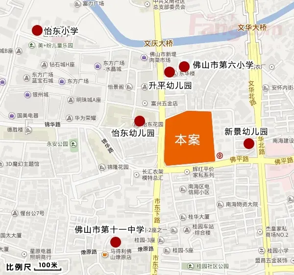 老区 的购物广场东方广场就在离项目500米处,近年来受到广佛两地游客