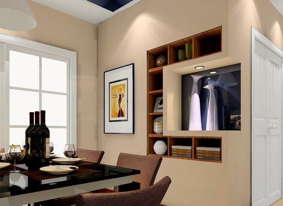 2016新款流行简约小户型客厅装修效果图 小客厅设计 
