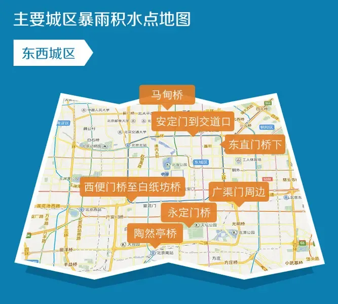 超实用的北京暴雨积水地图