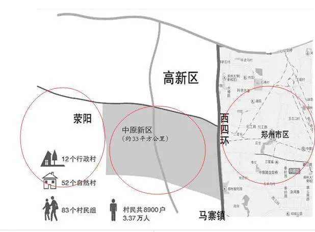 2014年《郑上新区概念性总体规划》获批,2015年常西湖新区,中原新区