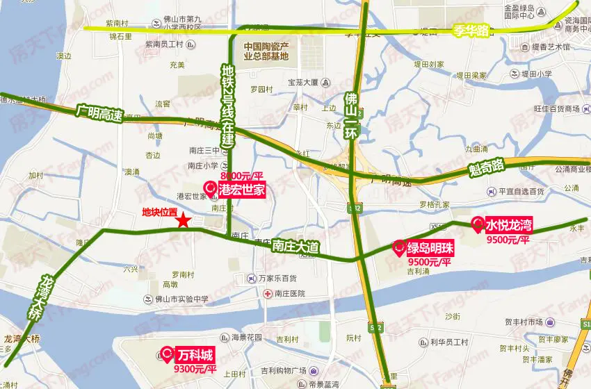 3亿竞得南庄3万㎡商住地-佛山新房网-房天下