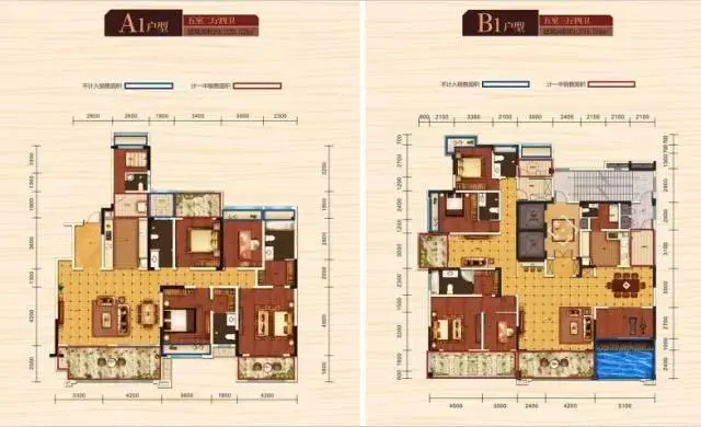 220平方米大平层户型图,240平大平层户型图 大平层220-330㎡户型图
