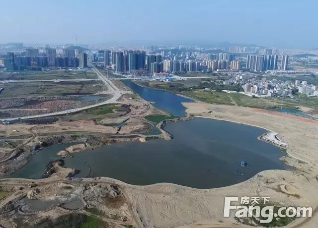 这个新开挖的人工湖让城南更美 漠阳湖公园很快和阳江人见面了
