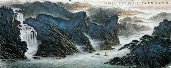 著名山水画家安茂水作品欣赏