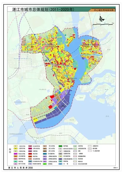 中心城区用地规划图