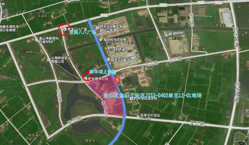 松江金山区出让两宗地块 总起拍价达26.99亿