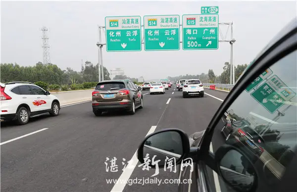 汕湛高速公路化湛段由于云湛一期基本与广湛线平行,该路段开通后