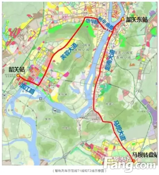 韶关智轨明年或开跑!2号线直达奥园!