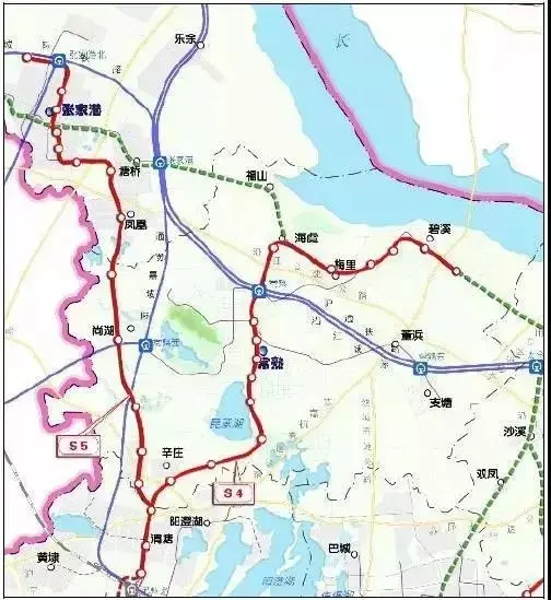 再来说说轨道交通,大家最关注的的就是苏州到常熟的地铁了.