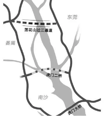 东莞去广州将新增莲花山过江通道!