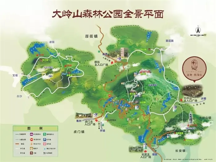 大岭山森林公园全景图