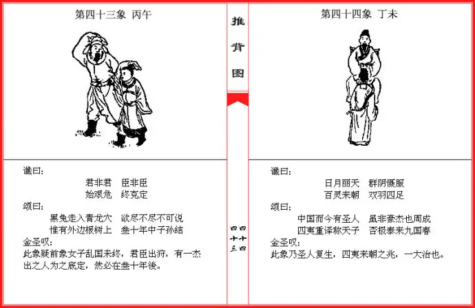 中华第一预言奇书推背图六十图像全文详解读