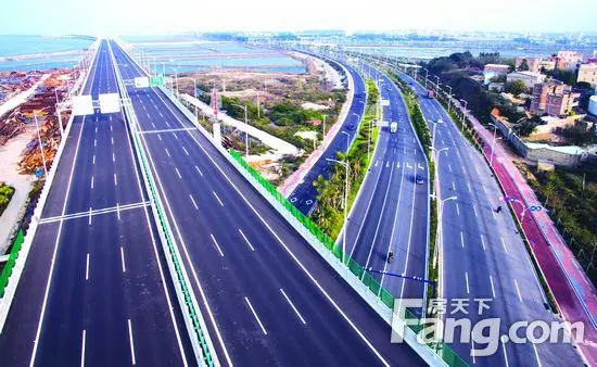 沿海大通道鸟瞰图