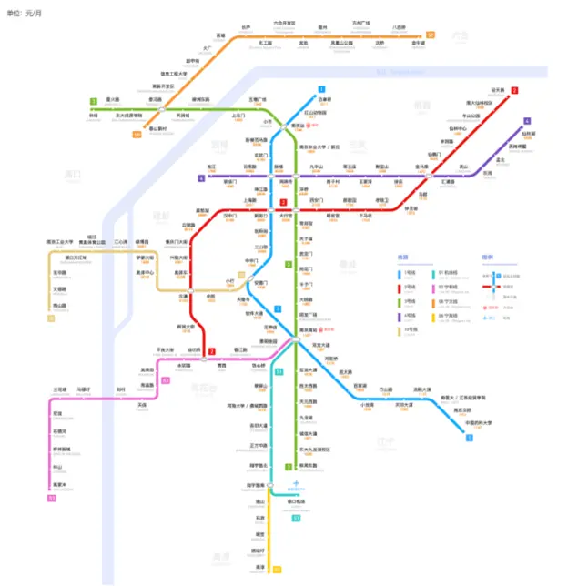 南京164个地铁站房租地图大合集!