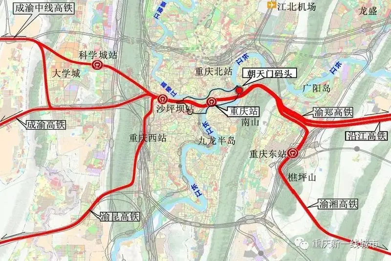 重庆东站建成之后将弥补南重庆无火车站的尴尬局面!