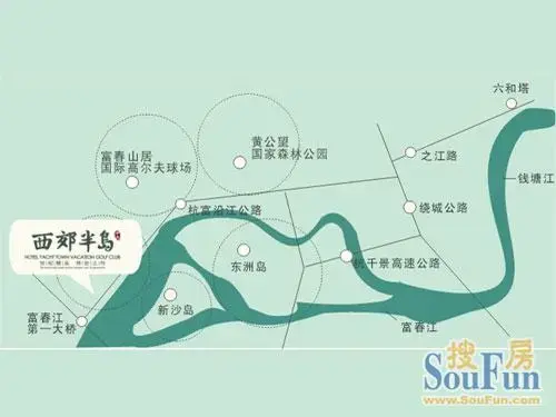 中大西郊半岛交通图区位图房价福泉别墅江门市图片