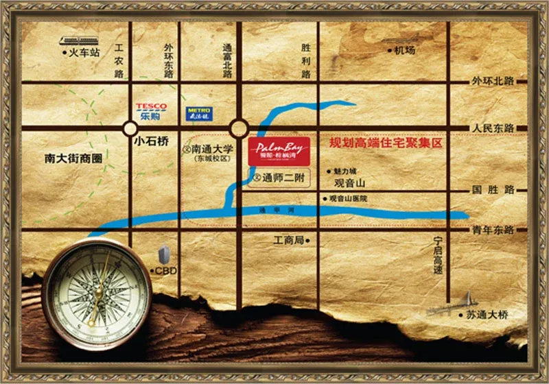 骏和棕榈湾交通图交通示意图