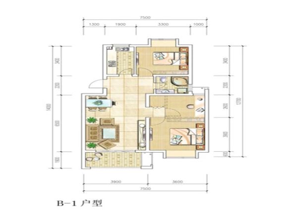 天晴花园户型图