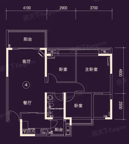 保利西海岸户型图