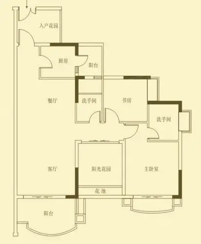 德福河畔花园户型图
