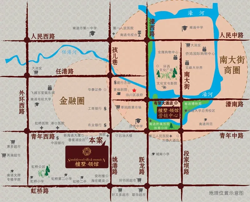 檀墅领馆交通图区位图