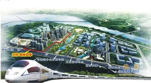 万科缤纷四季效果图陈村新城规划图(2011.9.27)