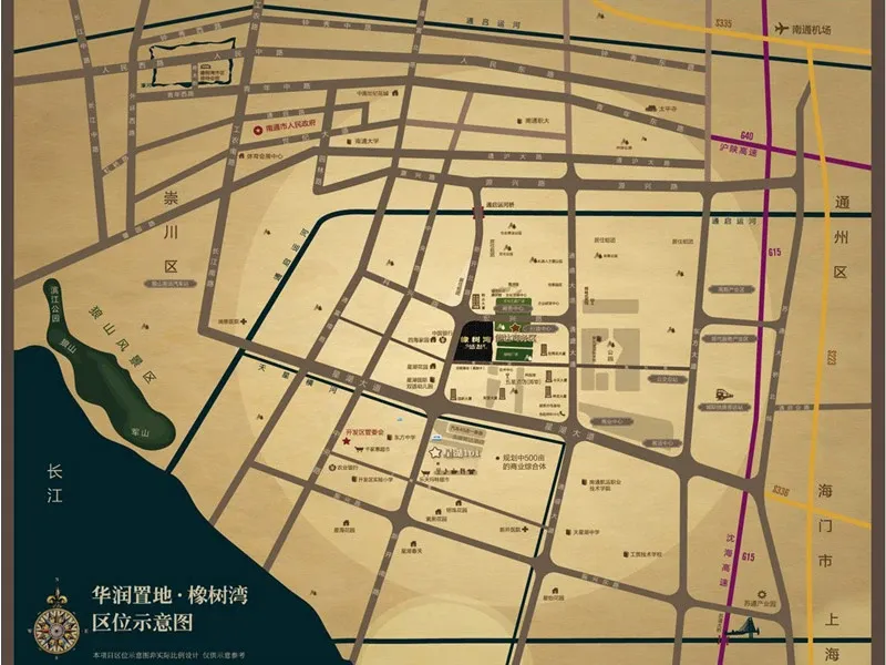 华润置地橡树湾交通图项目区位图