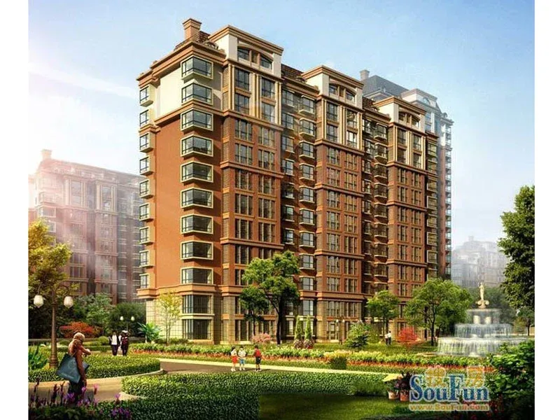 金海国际花园效果图外立面效果图 金海国际花园效果图外立面效果图