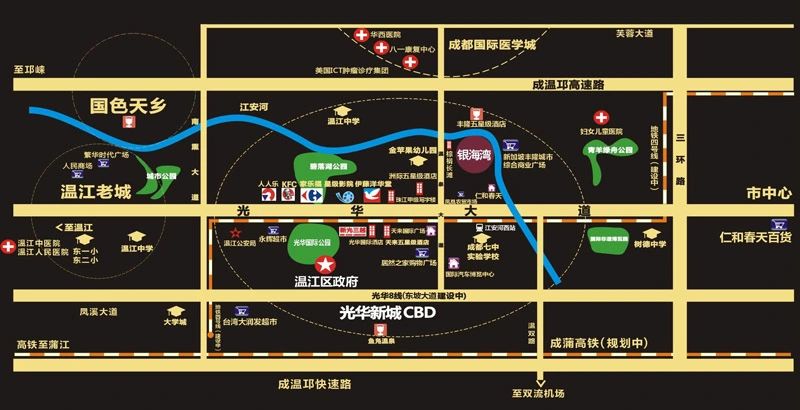 洲际银海湾交通状况